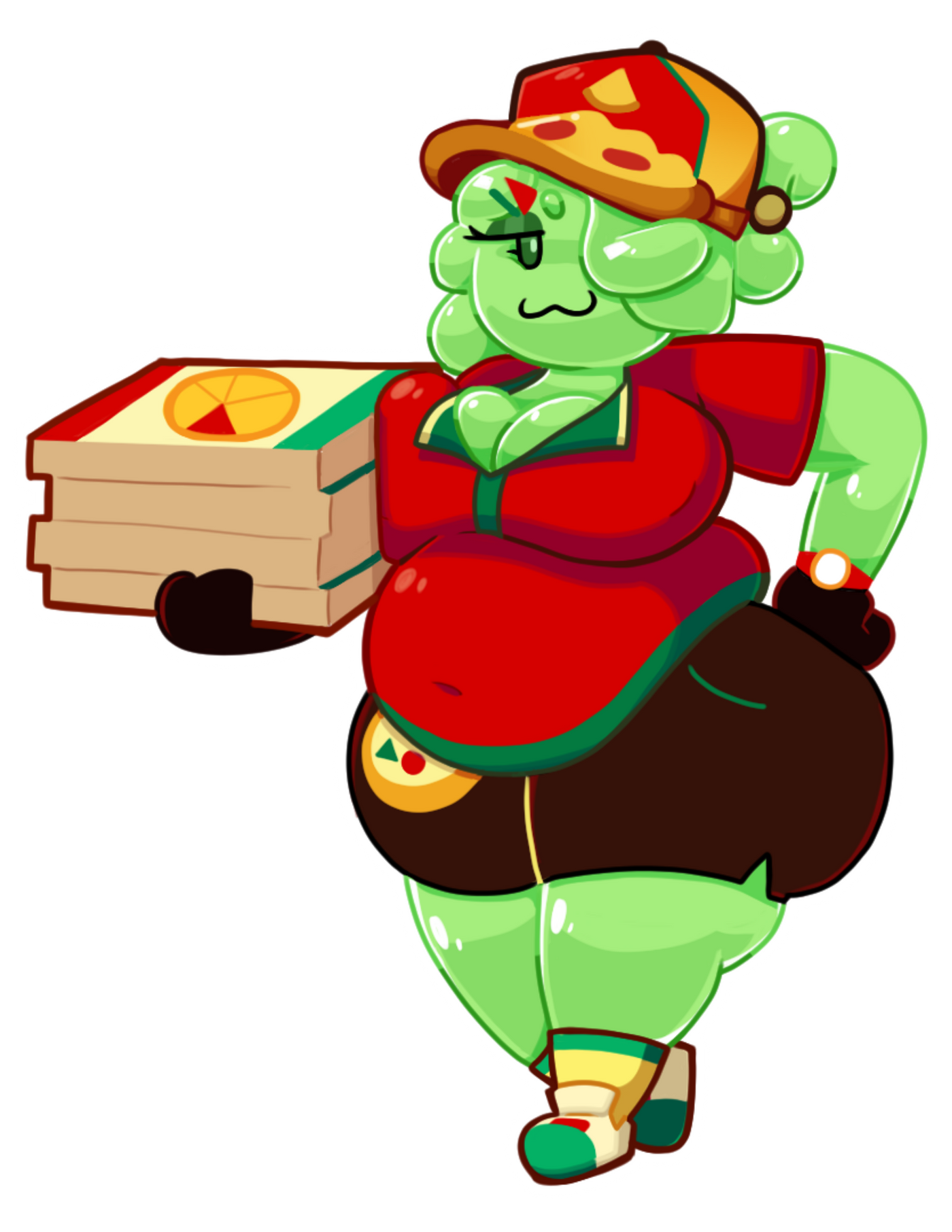 Pizza Girl Mam Sticker
