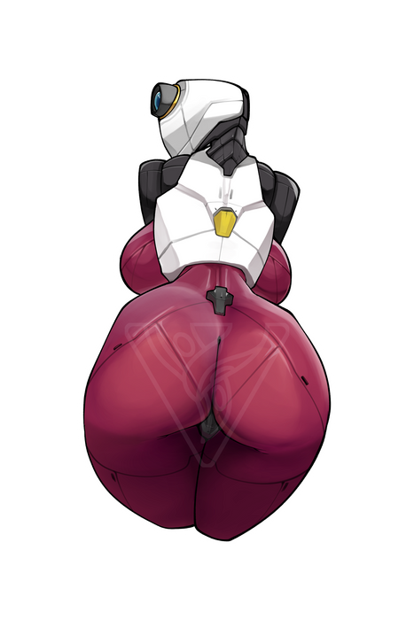 Robo Butt 4" Sticker