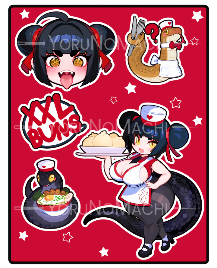 Saa Sticker Sheet — YoruNoEcchi