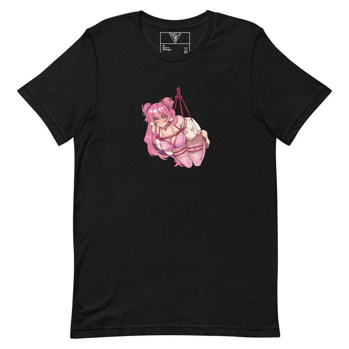 Camiseta Shibari rosa bebé