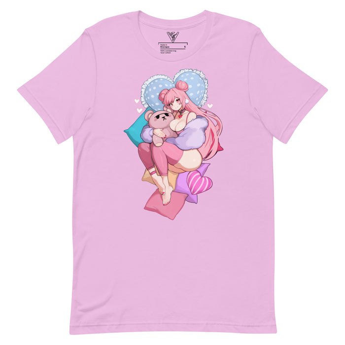 Camiseta Pinup rosa bebé