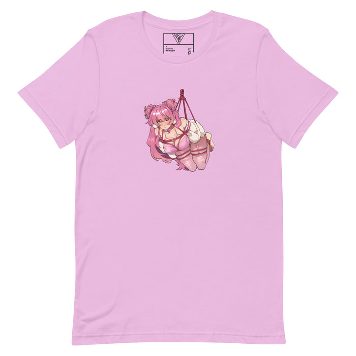 Camiseta Shibari rosa bebé
