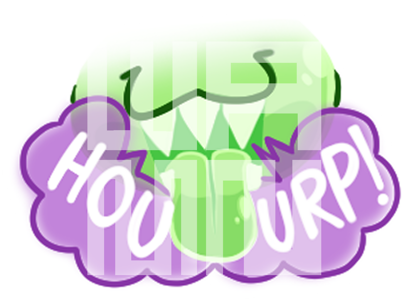 Purple Burp Sticker