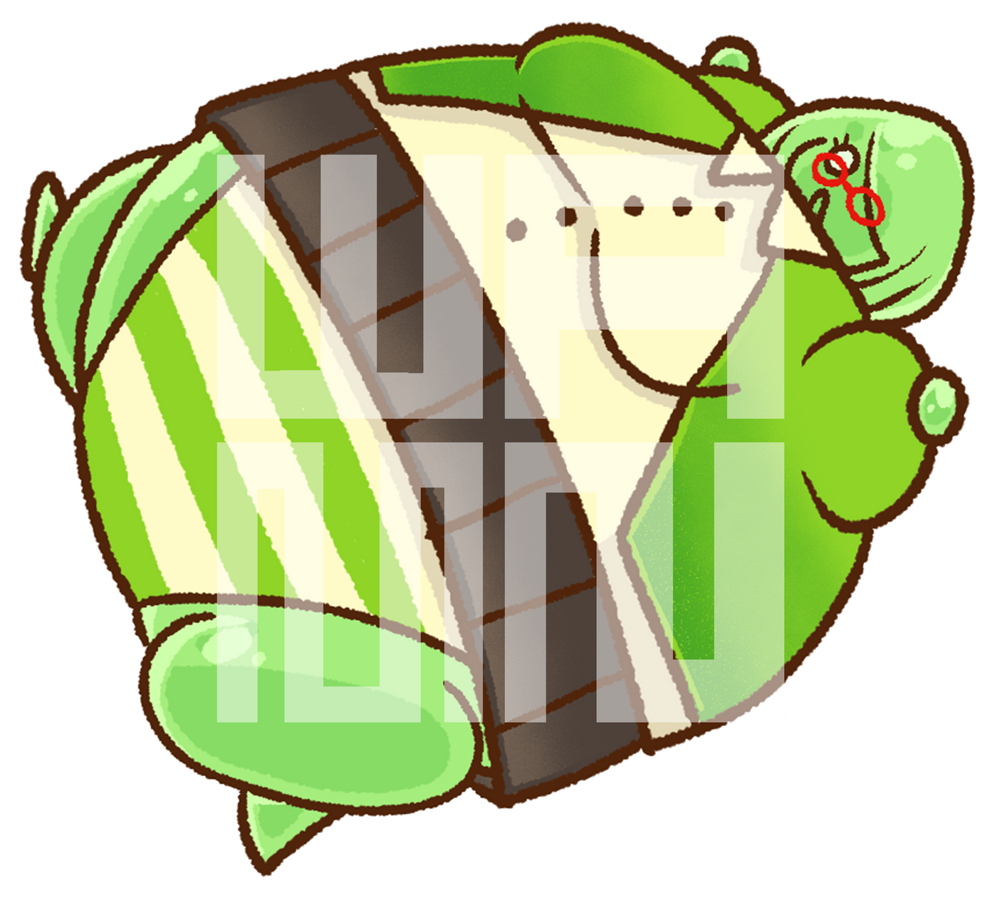 Puffed Up Mam Sticker