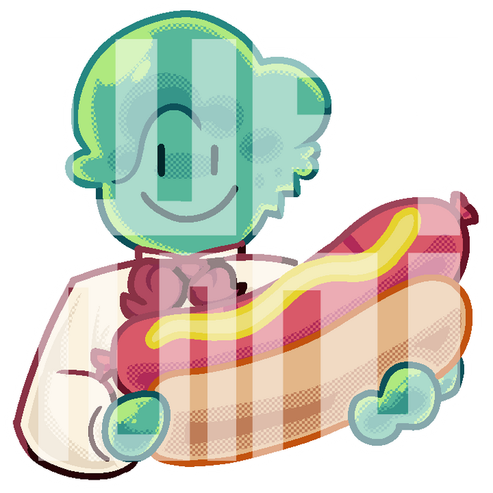 Wam Hot Dog Sticker